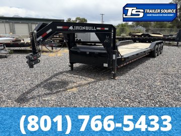 8.5x28 Iron Bull TLG Gooseneck Power Tilt Trailer - 21K GVWR -