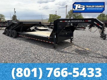 8.5x28 Iron Bull TLG Gooseneck Power Tilt Trailer - 21K GVWR -