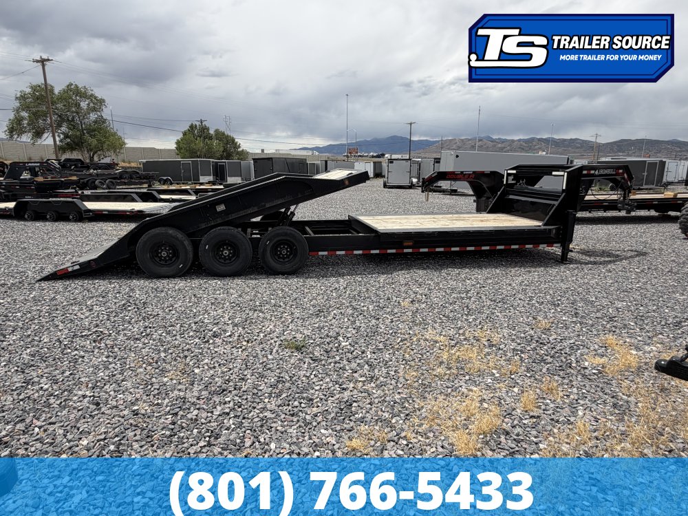 8.5x28 Iron Bull TLG Gooseneck Power Tilt Trailer - 21K GVWR -