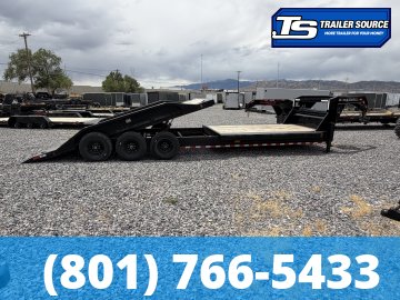 8.5x28 Iron Bull TLG Gooseneck Power Tilt Trailer - 21K GVWR -