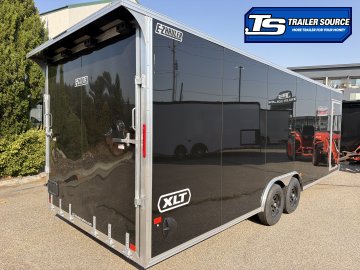 8.5x24 Alcom Aluminum EZ Hauler XLT Auto Trailer - 7'0" Interior - 10K GVWR - .080 PolyCor, Translucent Roof, Ultimate Escape Door