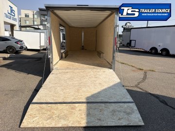 8.5x24 Alcom Aluminum EZ Hauler XLT Auto Trailer - 7'0" Interior - 10K GVWR - .080 PolyCor, Translucent Roof, Ultimate Escape Door