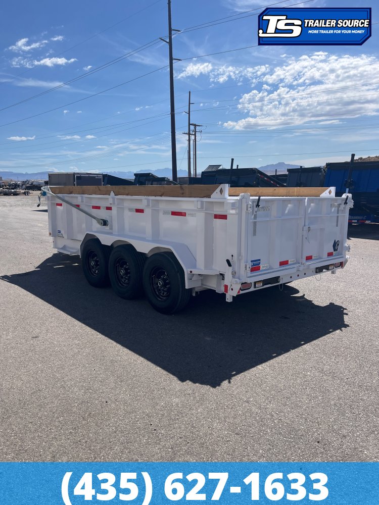 7x16 Diamond C LPT 307 Dump Trailer - 32" Sides - 24K GVWR - 14 Ply Tires, ABS Brakes, Board Brackets