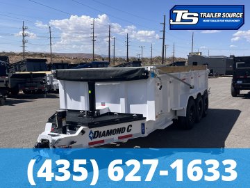 7x16 Diamond C LPT 307 Dump Trailer - 32" Sides - 24K GVWR - 14 Ply Tires, ABS Brakes, Board Brackets