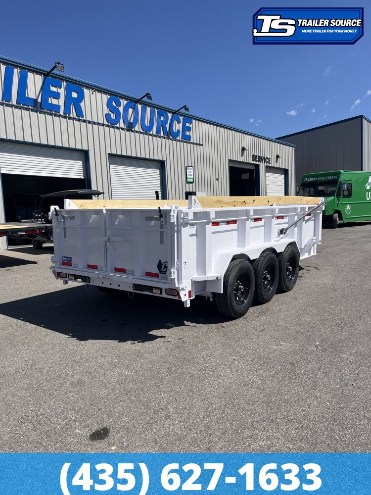 7x16 Diamond C LPT 307 Dump Trailer - 32" Sides - 24K GVWR - 14 Ply Tires, ABS Brakes, Board Brackets