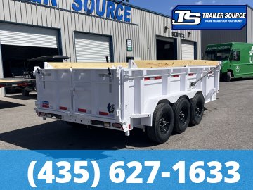 7x16 Diamond C LPT 307 Dump Trailer - 32" Sides - 24K GVWR - 14 Ply Tires, ABS Brakes, Board Brackets