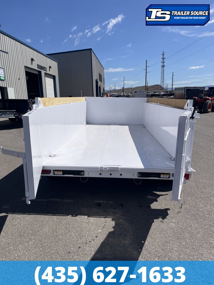 7x16 Diamond C LPT 307 Dump Trailer - 32" Sides - 24K GVWR - 14 Ply Tires, ABS Brakes, Board Brackets
