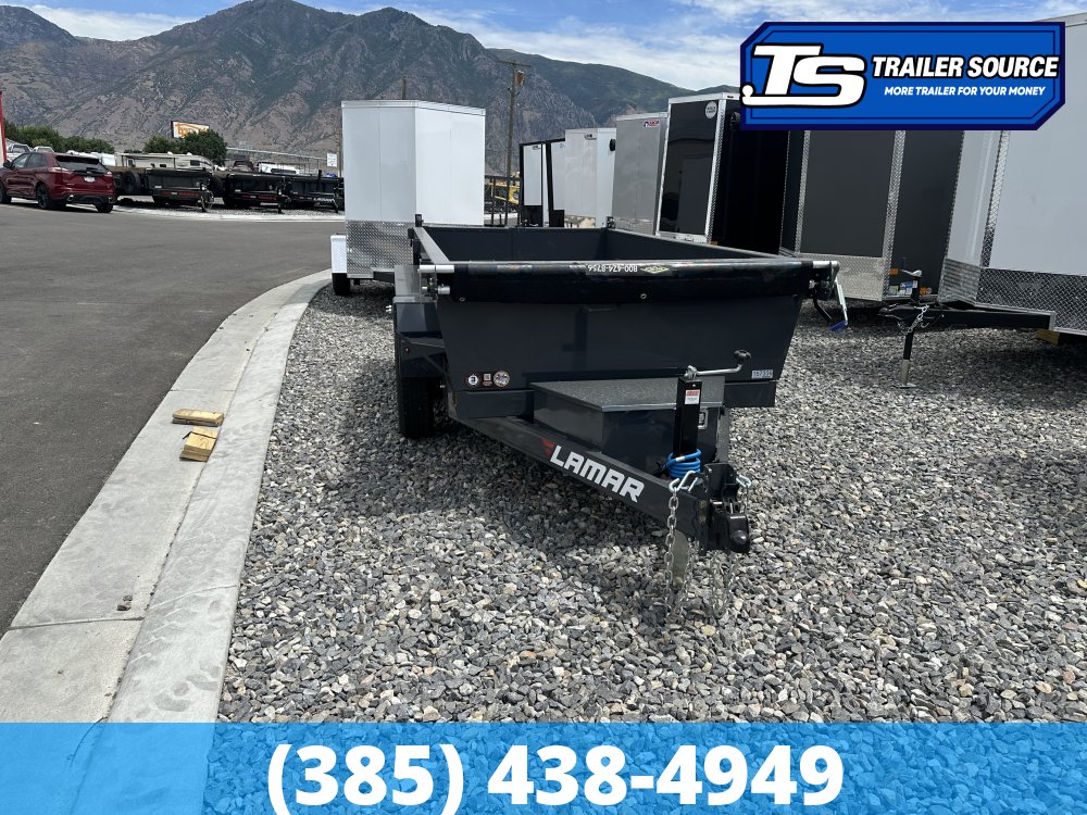 5x10 Lamar DS Dump Trailer - 18" Sides - 10K GVWR - Spreader Gate
