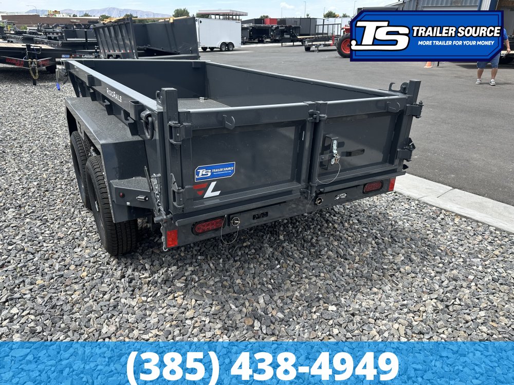 5x10 Lamar DS Dump Trailer - 18" Sides - 10K GVWR - Spreader Gate