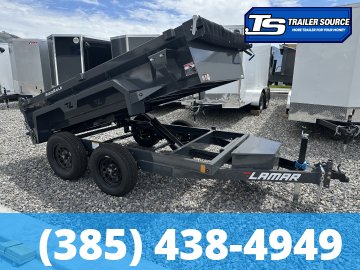 5x10 Lamar DS Dump Trailer - 18" Sides - 10K GVWR - Spreader Gate