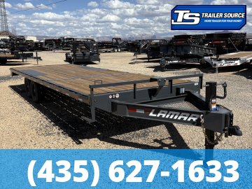 8.5x24 Lamar F8 Deckover Equipment Trailer - 14K GVWR -