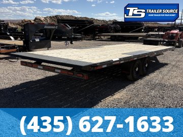 8.5x24 Double A Pro Series HBT Deckover Tilt Trailer - 15.4K GVWR - Winch Plate