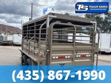 6.5x16 Ranch Boss STR-610 Horse Trailer - 15.2K GVWR -