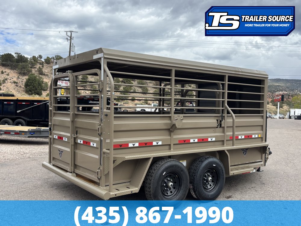 6.5x16 Ranch Boss STR-610 Horse Trailer - 15.2K GVWR -