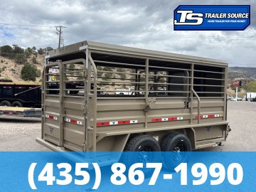 6.5x16 Ranch Boss STR-610 Horse Trailer - 15.2K GVWR -