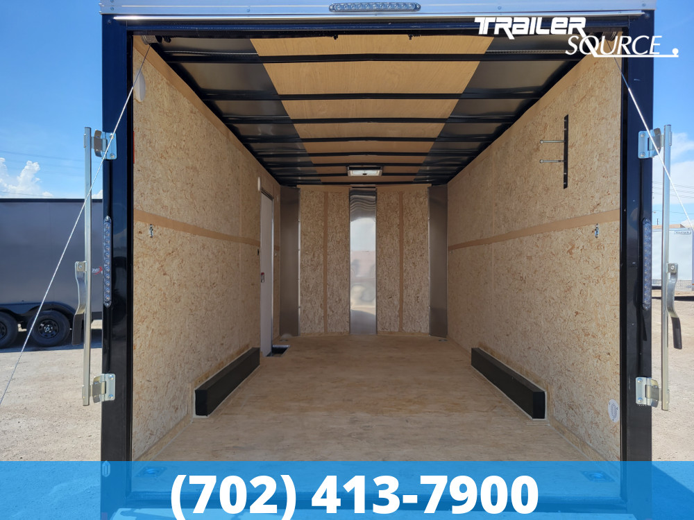 7.5x14 Mirage Xcel Side by Side Pkg 7'0" Interior 7K Tandem Axle Side by Side Pkg Enclosed Cargo