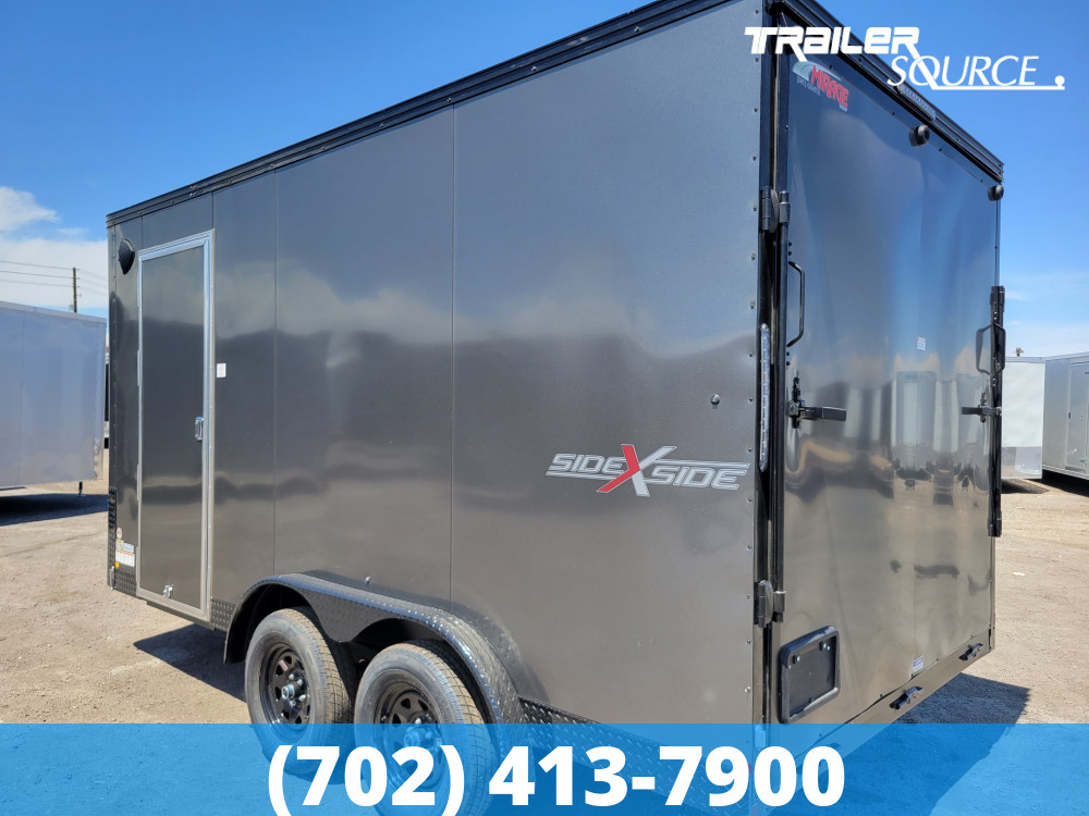 7.5x14 Mirage Xcel Side by Side Pkg 7'0" Interior 7K Tandem Axle Side by Side Pkg Enclosed Cargo