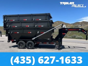 7x14 Maxx-D ROX Roll Off Dumpster Gooseneck 17.5K Utility