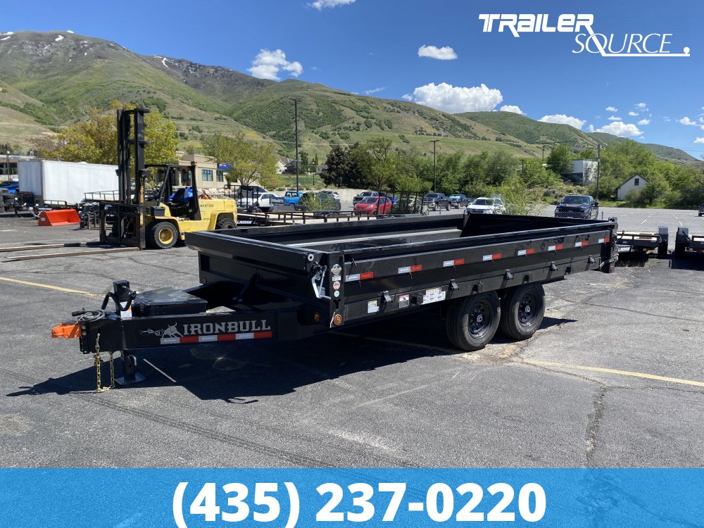 8.5x16 Iron Bull DDP 14K Dump Trailer