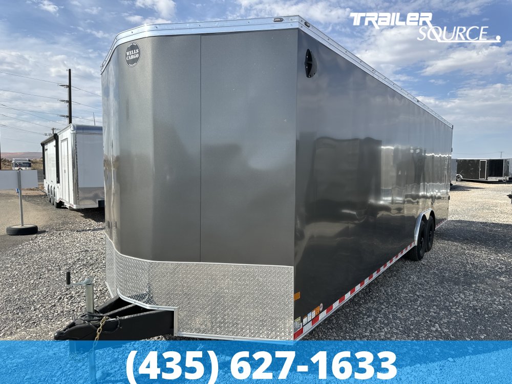 8.5x28 Wells Cargo Road Force 7'6" Interior 12K Tandem Axle Enclosed Cargo