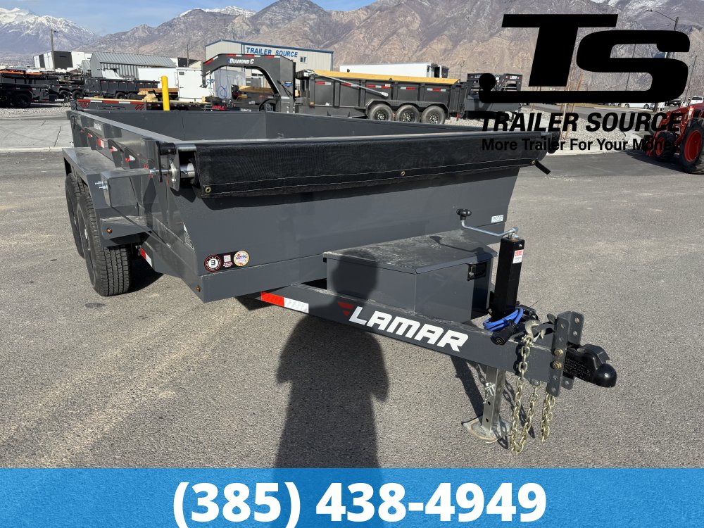 6.5x12 Lamar DM Dump Trailer - 18" Sides - 10K GVWR -