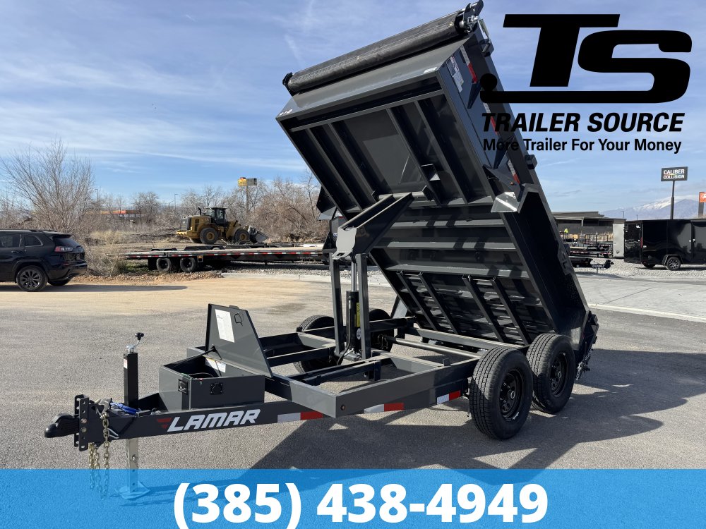 6.5x12 Lamar DM Dump Trailer - 18" Sides - 10K GVWR -