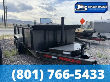 7x14 Maxx-D DTX Dump Trailer - 36" Sides - 17.5K GVWR - Stabilizer Jacks
