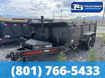 7x14 Maxx-D DTX Dump Trailer - 36" Sides - 17.5K GVWR - Stabilizer Jacks