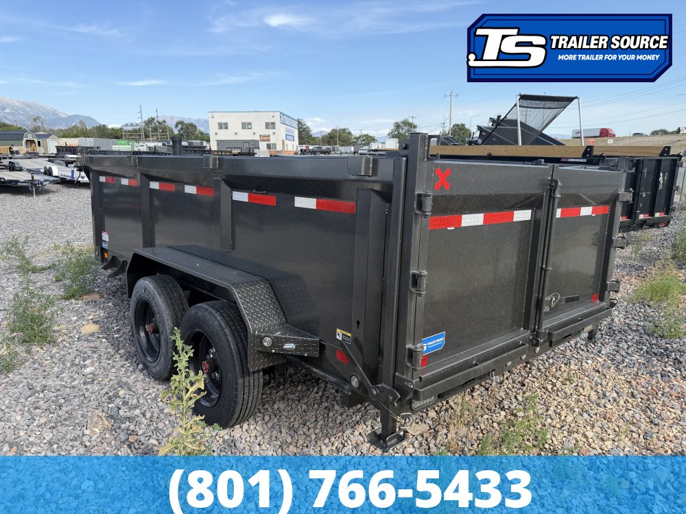 7x14 Maxx-D DTX Dump Trailer - 36" Sides - 17.5K GVWR - Stabilizer Jacks
