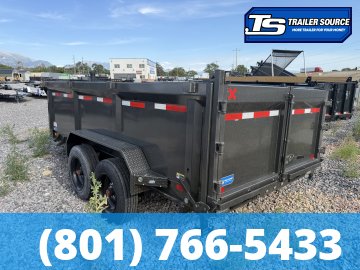 7x14 Maxx-D DTX Dump Trailer - 36" Sides - 17.5K GVWR - Stabilizer Jacks