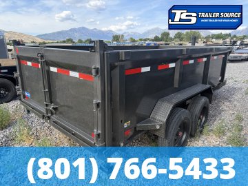 7x14 Maxx-D DTX Dump Trailer - 36" Sides - 17.5K GVWR - Stabilizer Jacks
