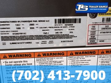 6x10 Look ST DLX Enclosed Cargo Trailer - 6'6" Interior - 3.5K GVWR - .080 PolyCor, 16" Cross Member Upgrade, Rear Spoiler w/ Load Lights