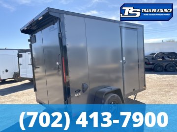 6x10 Look ST DLX Enclosed Cargo Trailer - 6'6" Interior - 3.5K GVWR - .080 PolyCor, 16" Cross Member Upgrade, Rear Spoiler w/ Load Lights