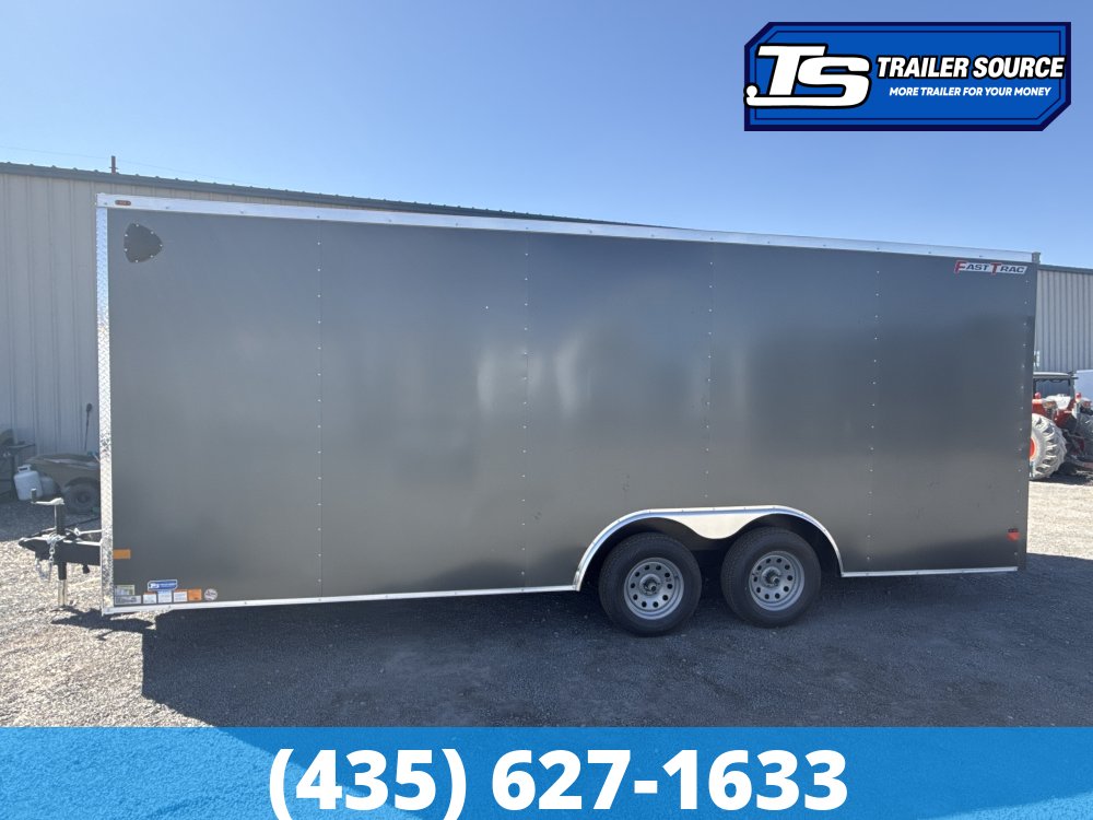 8.5x20 Wells Cargo Fast Trac Deluxe Enclosed Cargo Trailer - 7'0" Interior - 7K GVWR - .080 PolyCor, Dovetail