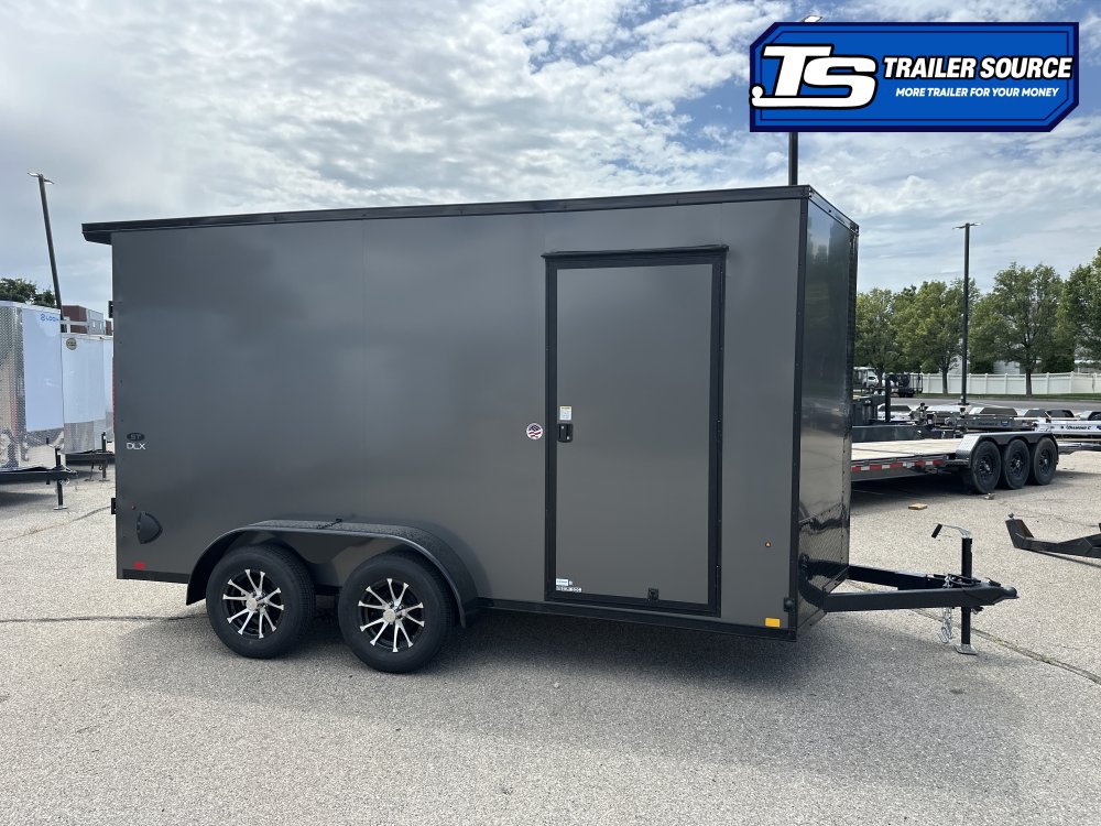7x14 Look ST DLX Enclosed Cargo Trailer - 7'0" Interior - 7K GVWR - .080 PolyCor, Alloy Wheels, Black Out Package, Rear Spoiler w/ Load Lights
