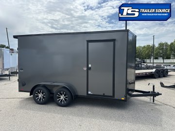 7x14 Look ST DLX Enclosed Cargo Trailer - 7'0" Interior - 7K GVWR - .080 PolyCor, Alloy Wheels, Black Out Package, Rear Spoiler w/ Load Lights