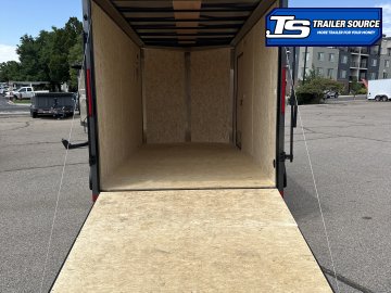 7x14 Look ST DLX Enclosed Cargo Trailer - 7'0" Interior - 7K GVWR - .080 PolyCor, Alloy Wheels, Black Out Package, Rear Spoiler w/ Load Lights