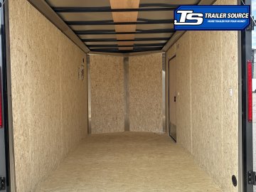 7x14 Look ST DLX Enclosed Cargo Trailer - 7'0" Interior - 7K GVWR - .080 PolyCor, Alloy Wheels, Black Out Package, Rear Spoiler w/ Load Lights