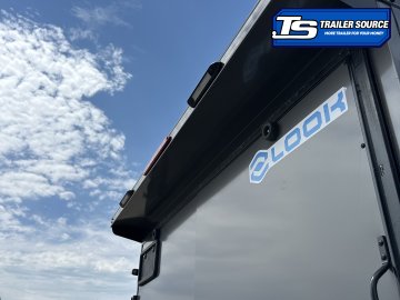 7x14 Look ST DLX Enclosed Cargo Trailer - 7'0" Interior - 7K GVWR - .080 PolyCor, Alloy Wheels, Black Out Package, Rear Spoiler w/ Load Lights