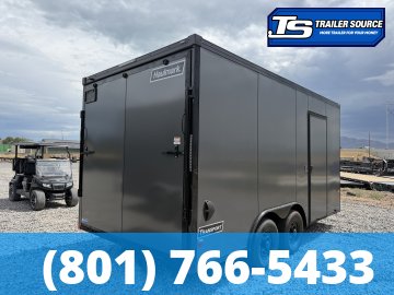 8.5x16 Haulmark Transport Enclosed Cargo Trailer - 7'6" Interior - 10K GVWR - .080 PolyCor, Black Out Package, Dovetail