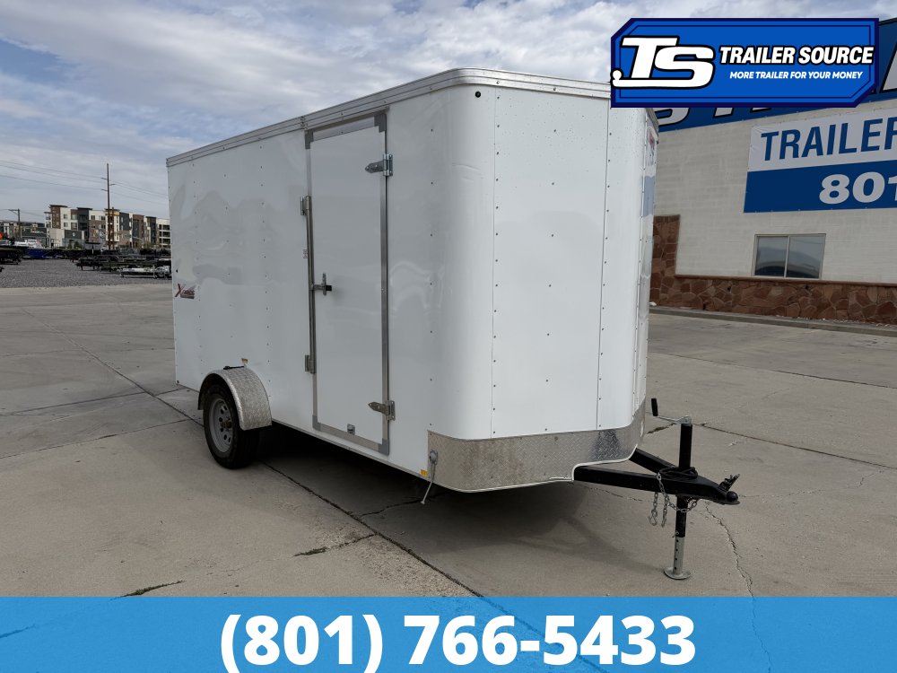 6x12 Mirage Xpress Enclosed Cargo Trailer - 3.5K GVWR - E-Track, Spare Tire