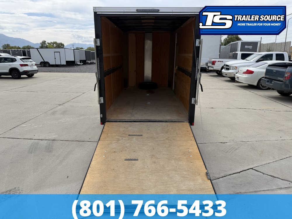 6x12 Mirage Xpress Enclosed Cargo Trailer - 3.5K GVWR - E-Track, Spare Tire
