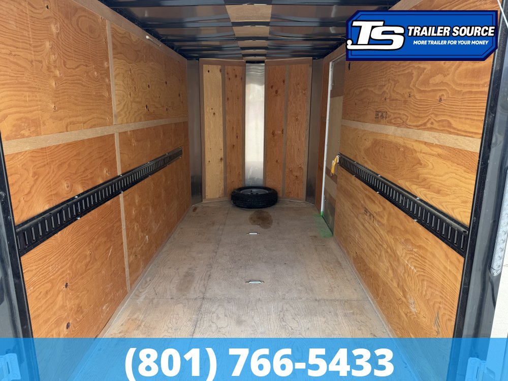 6x12 Mirage Xpress Enclosed Cargo Trailer - 3.5K GVWR - E-Track, Spare Tire