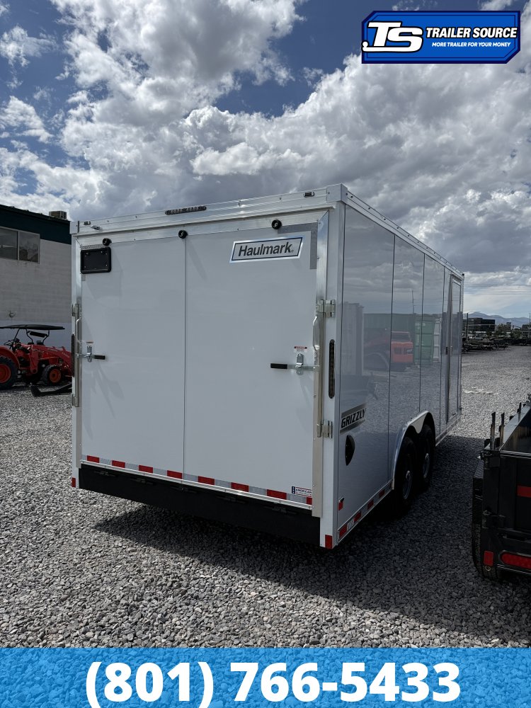 8.5x18 Haulmark Grizzly HD Enclosed Cargo Trailer - 7'0" Interior - 14K GVWR - .080 PolyCor, 12" Cross Member Upgrade, Double 3/4 Floor