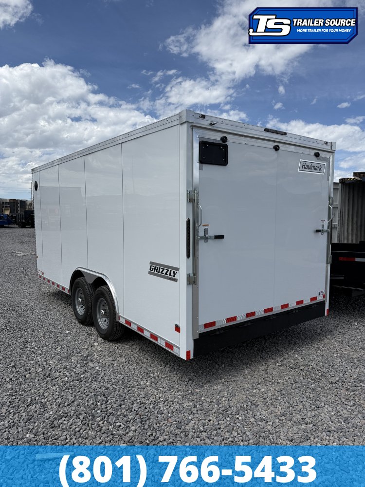 8.5x18 Haulmark Grizzly HD Enclosed Cargo Trailer - 7'0" Interior - 14K GVWR - .080 PolyCor, 12" Cross Member Upgrade, Double 3/4 Floor