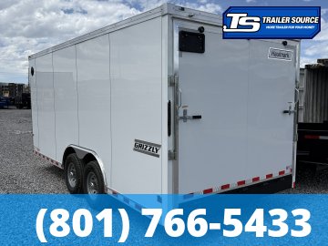 8.5x18 Haulmark Grizzly HD Enclosed Cargo Trailer - 7'0" Interior - 14K GVWR - .080 PolyCor, 12" Cross Member Upgrade, Double 3/4 Floor