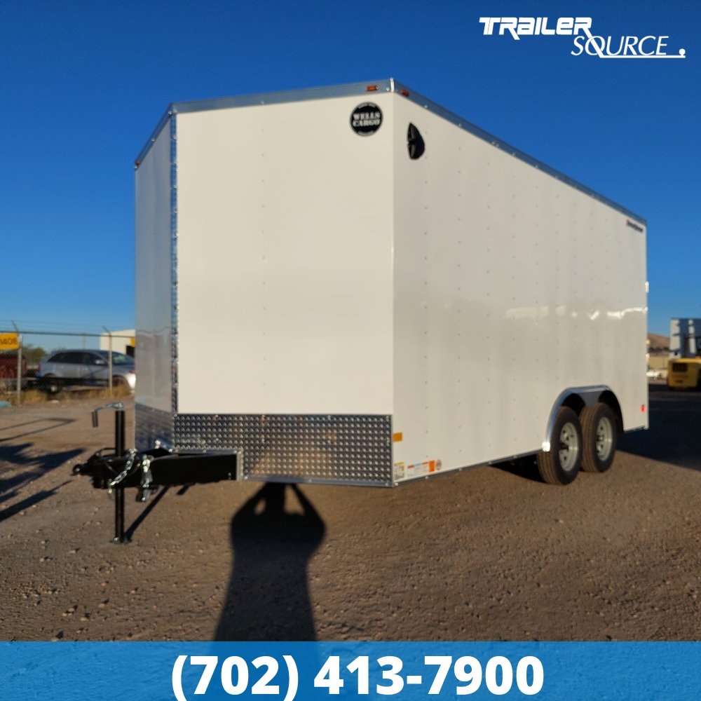 8.5x16 Wells Cargo Fast Trac Deluxe 7'0" Interior Single Axle Enclosed Cargo