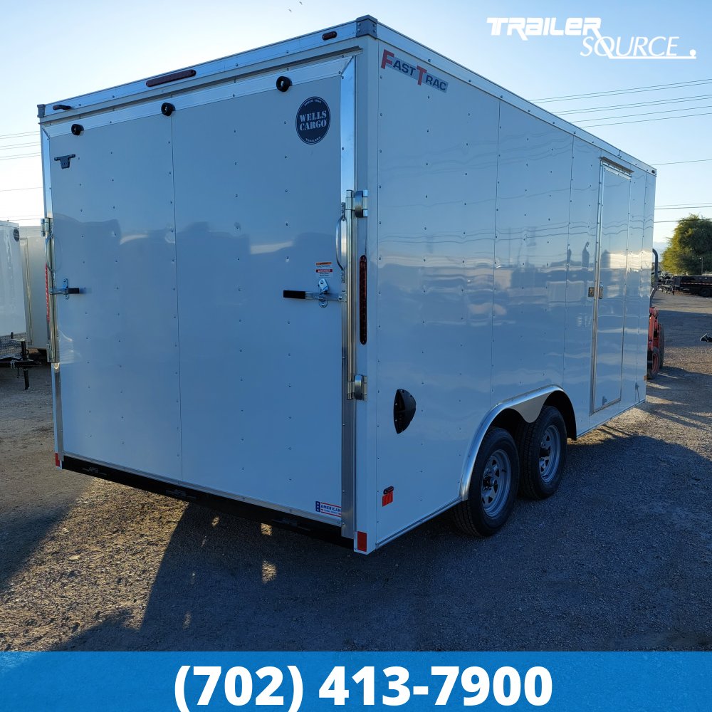 8.5x16 Wells Cargo Fast Trac Deluxe 7'0" Interior Single Axle Enclosed Cargo