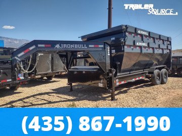 7x16 Iron Bull DBG Roll Off Dumpster Gooseneck 16K Utility