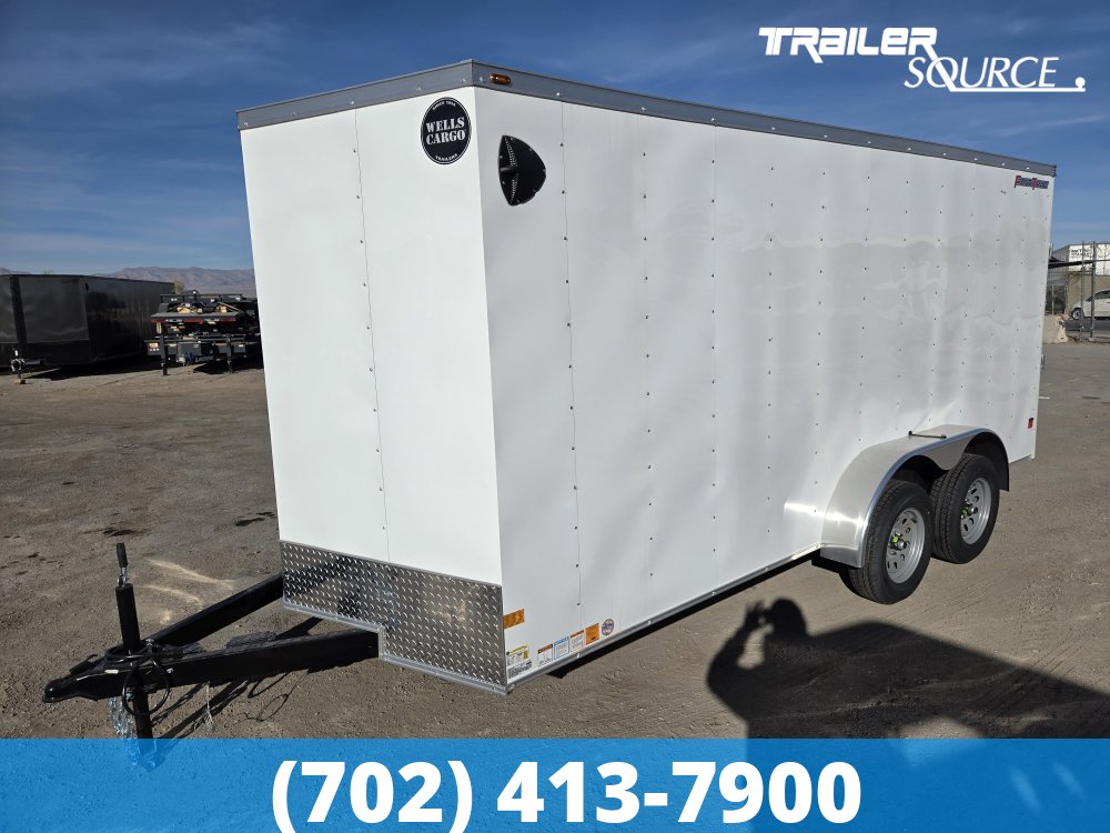 7x16 Wells Cargo FastTrac 7'0" Interior 10K Tandem Axle Enclosed Cargo